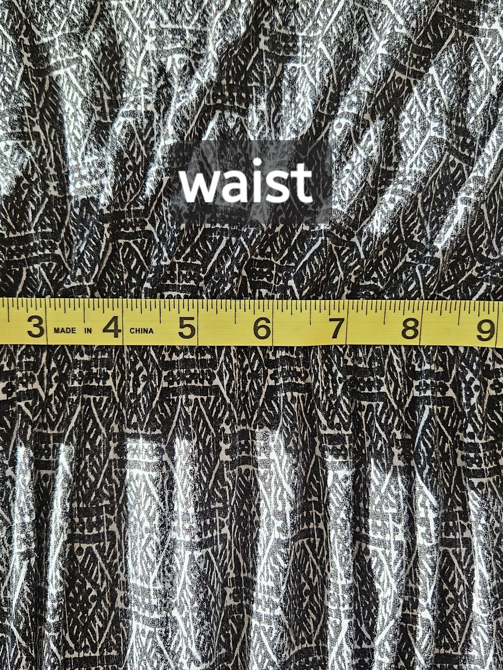 LUSH Maxi Dress – Black & White Geometric Print - Picture 11 of 12